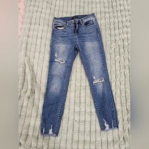 Distressed Blue Women's Jeans